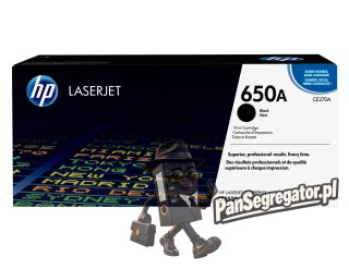HP 650A oryginalny wkład z czarnym tonerem LaserJet