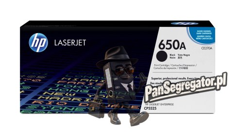 HP 650A oryginalny wkład z czarnym tonerem LaserJet