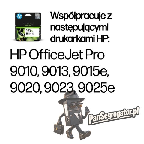 HP 963XL oryginalny wysokowydajny wkład atramentowy czarny