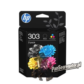 HP Zestaw 2 oryginalnych tuszów 303: czarny i trójkolorowy