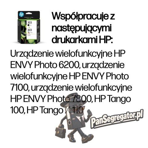 HP Zestaw 2 oryginalnych tuszów 303: czarny i trójkolorowy