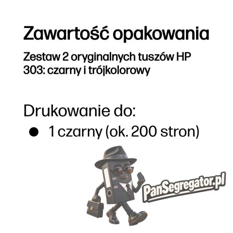 HP Zestaw 2 oryginalnych tuszów 303: czarny i trójkolorowy