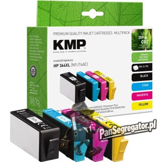KMP 1712,4005 nabój z tuszem 4 szt. Zamiennik Wysoka (XL) wydajność Cyjan