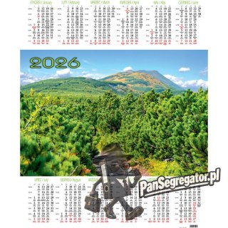 Kalendarz jednoplanszowy P5 BESKIDY