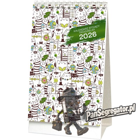 Kalendarz stojący trójdzielny 2027 KB038B Wokół Nas