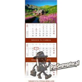 Kalendarz trójdzielny KS055B -HALA GĄSIENICOWA