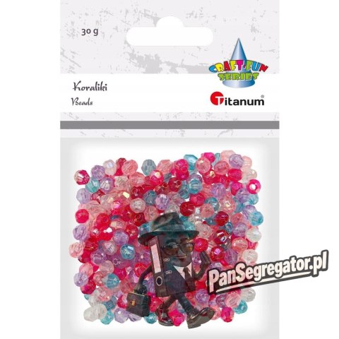 Koraliki kolorowe 6mm 30g. 390751