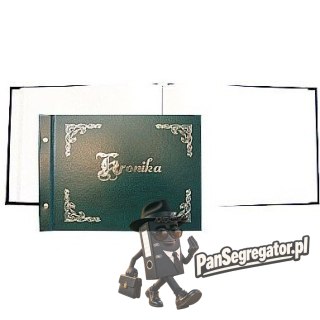 Kronika 345x255mm pozioma zielona złocona 1829-319-032 WARTA