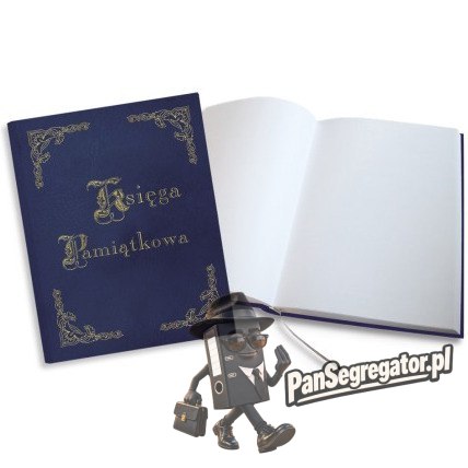 Księga Pamiątkowa złocona granatowa 255x320mm 100kartek 319-036 WARTA