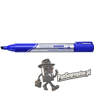 Marker permanentny RMP-2 ścięty niebieski RYSTOR 459-002
