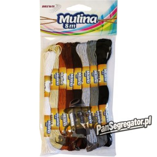 Mulina biały/beże/brązy/czarne MUL01 BREWIS