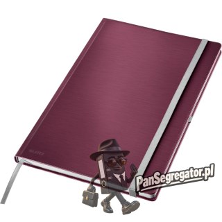 Notatnik w twardej oprawie Style A4 w kratkę ciemnoczerwony 44761028 LEITZ