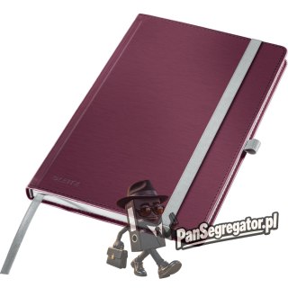Notatnik w twardej oprawie Style A5 w kratkę ciemnoczerwony 44861028 LEITZ