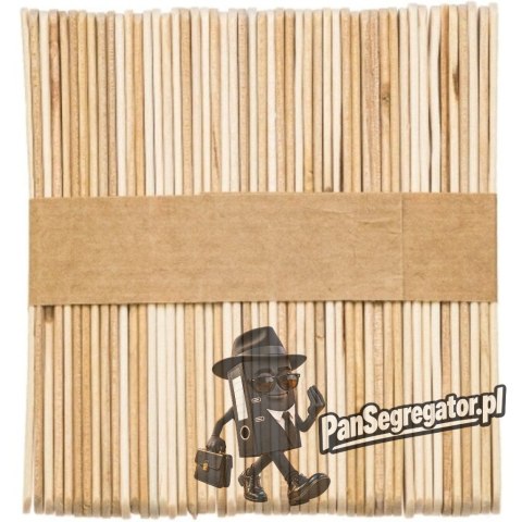 Patyczki kreatywne drewniane 140mm jumbo naturalne (50szt.) PND140 BREWIS