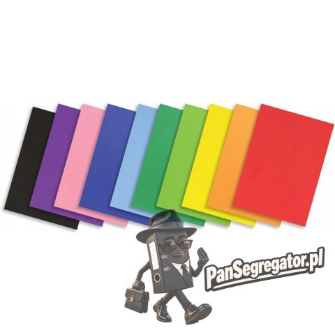 Pianka PVC A4, 10 ark., 10 kolorów KP-0242 ALIGA