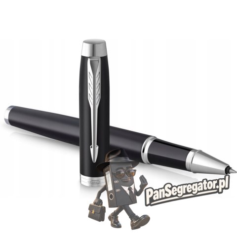 Pióro kulkowe IM MATTE BLACK chromowane wykończenie 2143634 PARKER