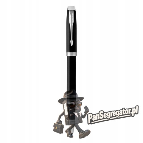 Pióro kulkowe IM MATTE BLACK chromowane wykończenie 2143634 PARKER