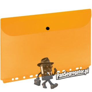 Teczka kopertowa na zatrzask wpinana do segregatora pomarańczowa A4 ZP045A 120-1162 GRAND