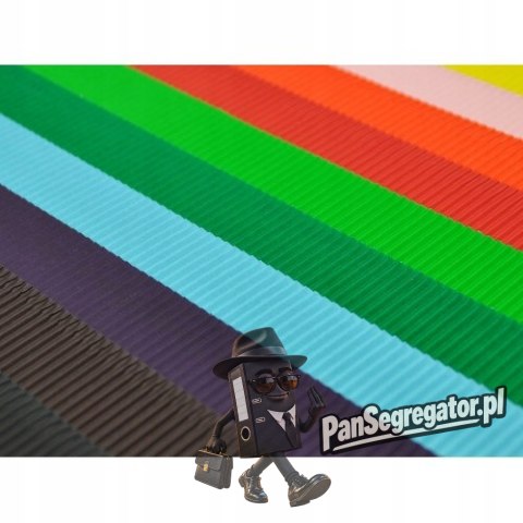 Tektura falista mała 25x35cm mix 10 arkuszy TF-2535 ALIGA