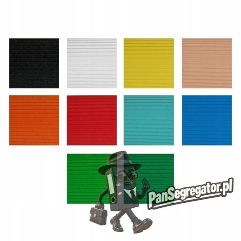 Tektura falista mała 25x35cm mix 10 arkuszy TF-2535 ALIGA