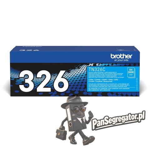 Toner Brother niebieski TN326C=TN-326C, 3500 str.