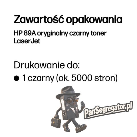 Toner HP czarny HP 89A, HP89A=CF289A, 5000 str.