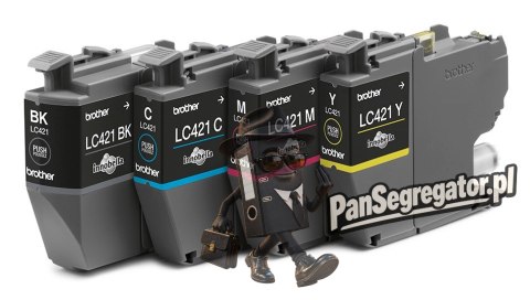 Tusz Brother LC-421VAL PagePack 4 szt. Oryginalny Standardowa wydajność Czarny, Cyjan, Purpurowy, Żółty