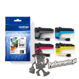Tusz Brother LC-426VAL 4pack: Czarny, Cyjan, Purpurowy, Żółty