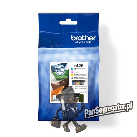 Tusz Brother LC-426VAL 4pack: Czarny, Cyjan, Purpurowy, Żółty
