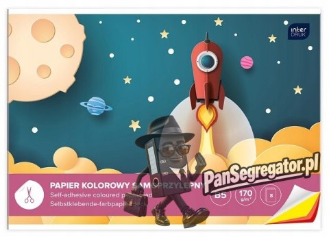 Zeszyt papierów kolorowych B5 8k samoprzylepnych INTERDRUK