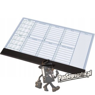 BIUWAR z listwą plan tygodnia 470x330mm 0318-0005-99 PANTA PLAST