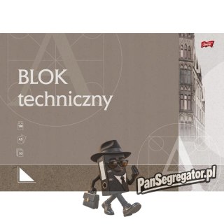 Blok techniczny A3 biały 160g. 10 kartek UNIPAP