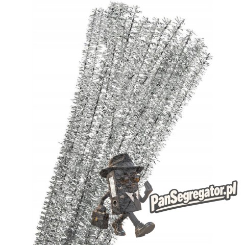 Druty pluszowe DPK-02 srebrne