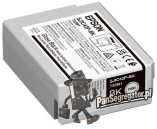 Epson SJIC42P-BK nabój z tuszem 1 szt. Oryginalny Czarny