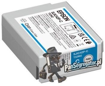 Epson SJIC42P-C nabój z tuszem 1 szt. Oryginalny Cyjan