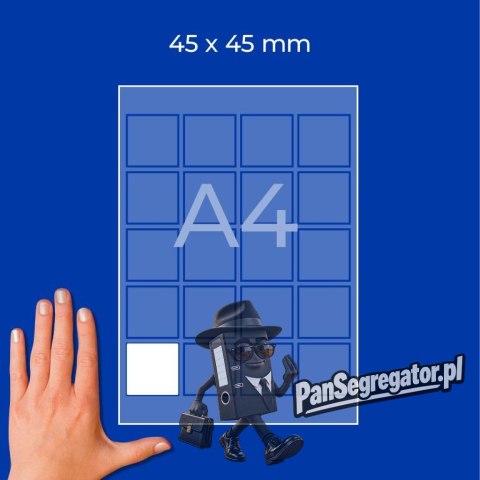 Etykiety do kodów QR foliowe z trwałym klejem białe 45x45mm (20 ark.) L7076-20 AVERY ZWECKFORM