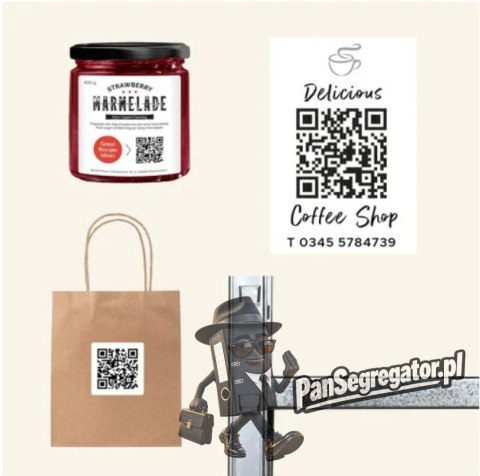 Etykiety do kodów QR foliowe z trwałym klejem białe 45x45mm (20 ark.) L7076-20 AVERY ZWECKFORM