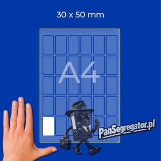 Etykiety do kodów QR foliowe z trwałym klejem białe 50x30mm (20 ark.) L7078-20 AVERY ZWECKFORM