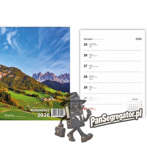 Kalendarz biurkowy pionowy 2026 0405-0900-99 Panta Plast