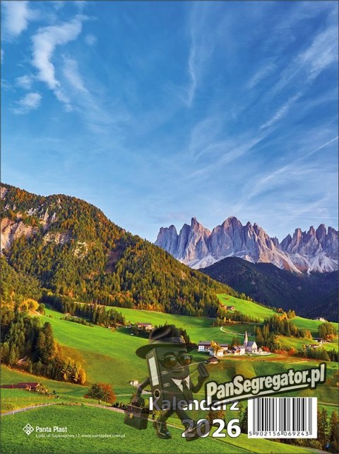 Kalendarz biurkowy pionowy 2026 0405-0900-99 Panta Plast