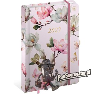 Kalendarz książkowy 2027 B5 192 Metallic Magnolia INTERDRUK