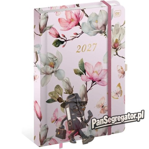 Kalendarz książkowy 2027 B5 192 Metallic Magnolia INTERDRUK