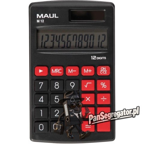 Kalkulator kieszonkowy M12 12-pozycyjny czarny 72614/90 ML MAUL