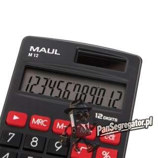Kalkulator kieszonkowy M12 12-pozycyjny czarny 72614/90 ML MAUL