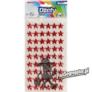 Naklejki dżety gwiazdki czerwone 10mm DS42 BREWIS
