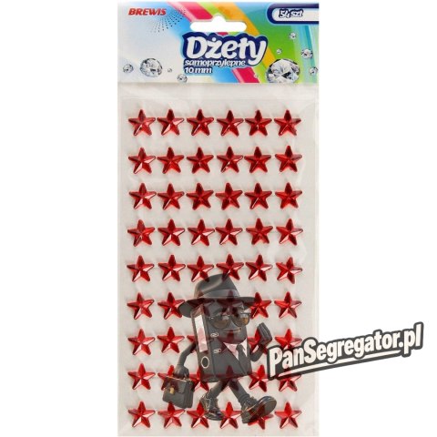 Naklejki dżety gwiazdki czerwone 10mm DS42 BREWIS