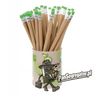 Ołówek z papieru kraftowego z zieloną gumką ECO 206022001 ASTRA
