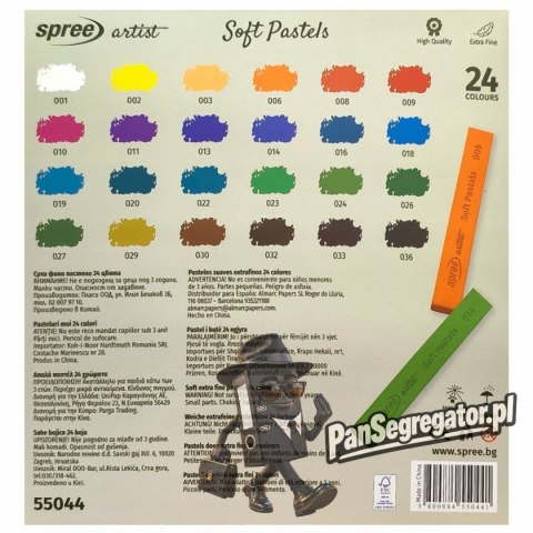 Pastele suche extra fine 24 kolory SPREE artist PAS-550440-00101