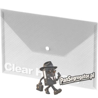 Teczka kopertowa A4 przezroczysta C330 biała 0410-0016-09 PANTA PLAST