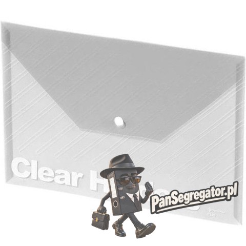 Teczka kopertowa A4 przezroczysta C330 biała 0410-0016-09 PANTA PLAST